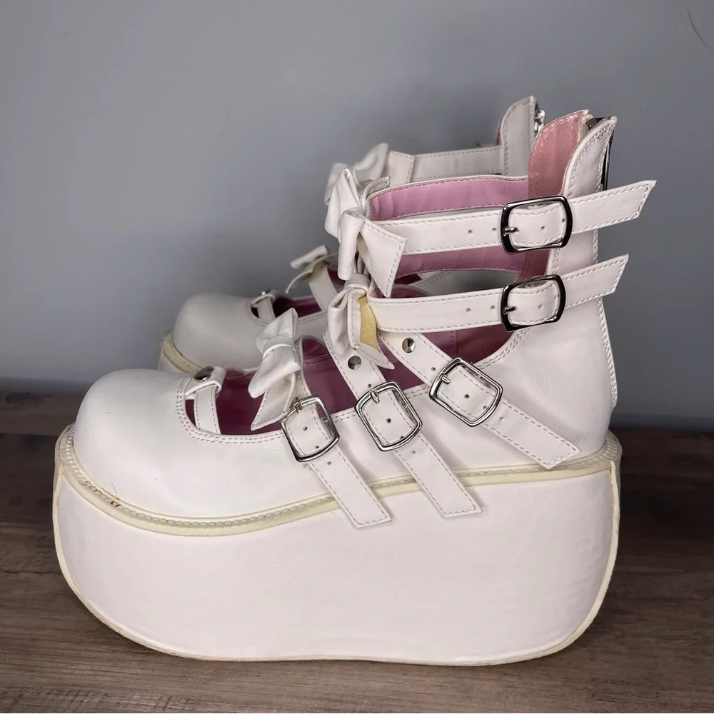 Women's demonia‎ White kawaii Platform violet 45 Shoes size